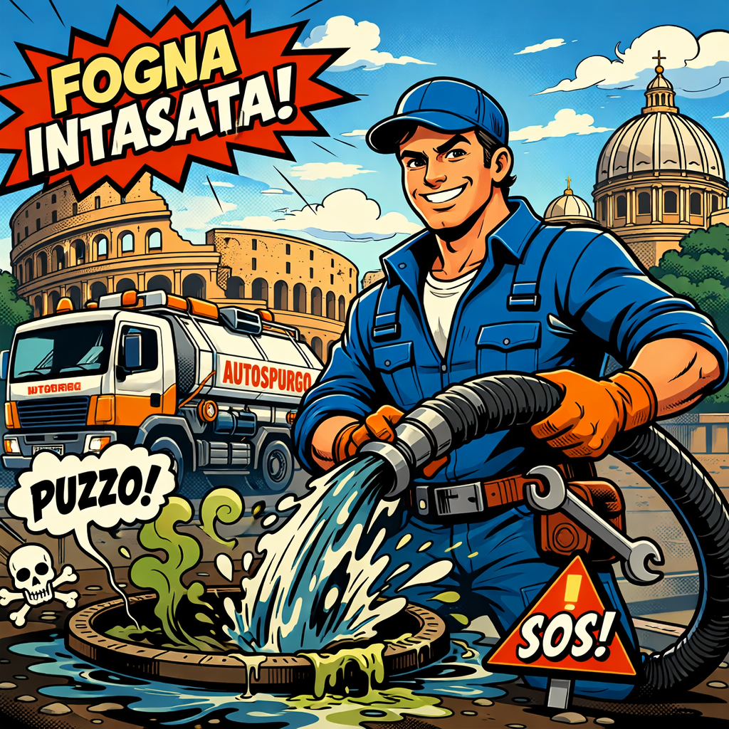 Pronto intervento spurgo fogne a Roma